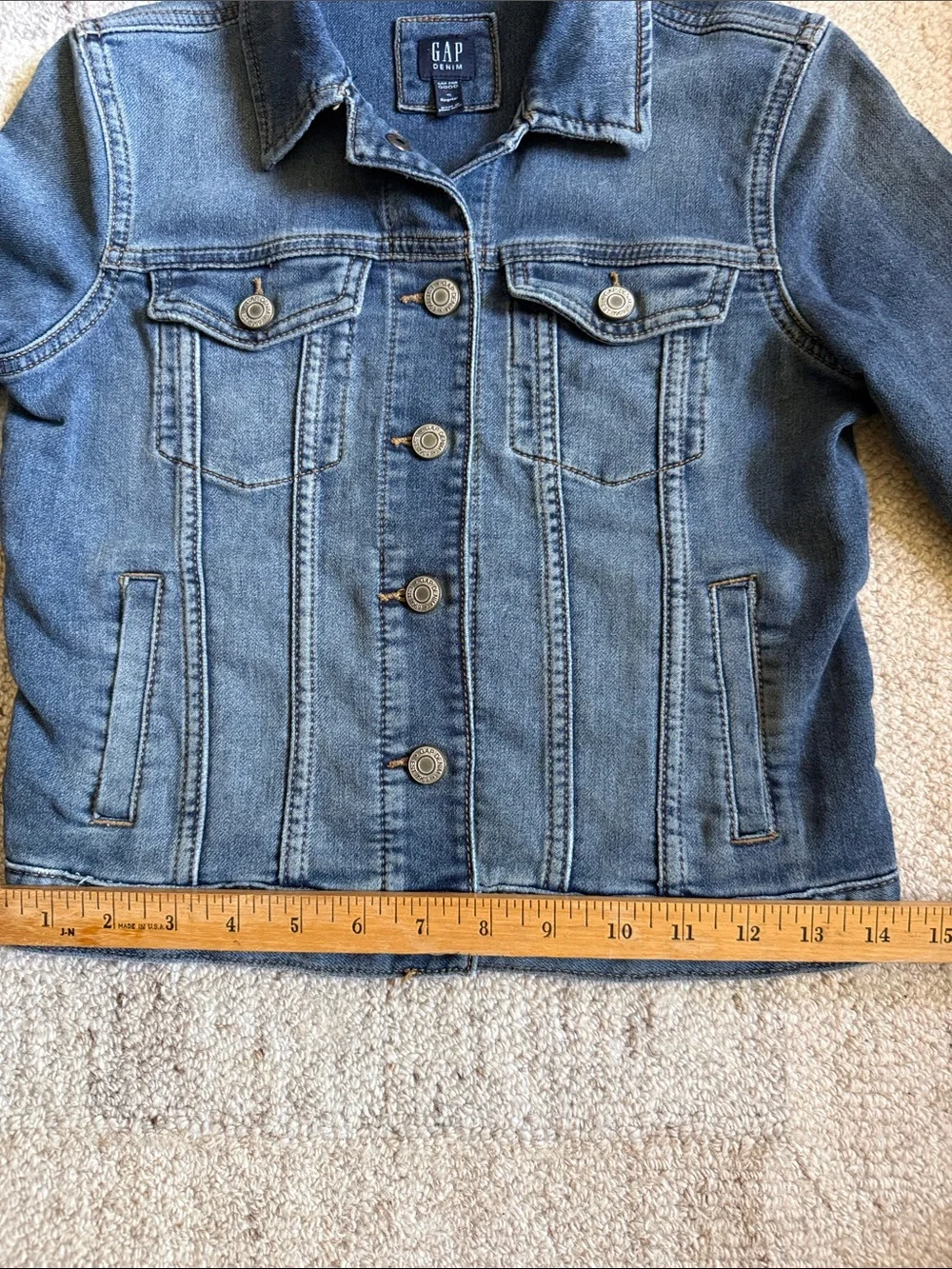GAP Kids Medium Blue Denim Jacket. Soft and stretchy.